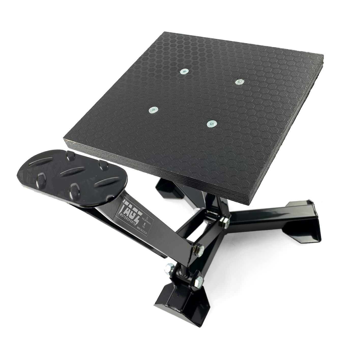 ELITE TRIPOD POP UP STAND, BIG FEET / GLOSS BLACK / TAG-Z, MX STAND PIT PADDOCK ENDURO thumbnail 5