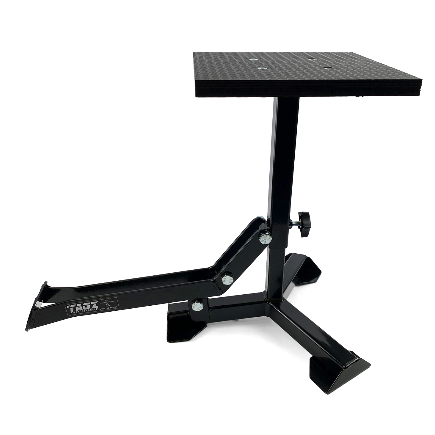 ELITE TRIPOD POP UP STAND, BIG FEET / GLOSS BLACK / TAG-Z, MX STAND PIT PADDOCK ENDURO thumbnail 6