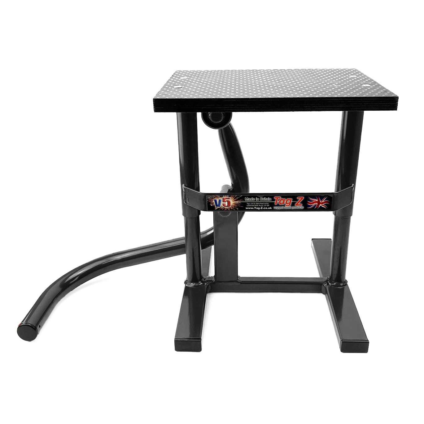 HD JACK-UP-STAND TWIN LEG v5, SCHOOL BOY / SUPER MOTO STAND, MEDIUM STAND 350mm HIGH thumbnail 5