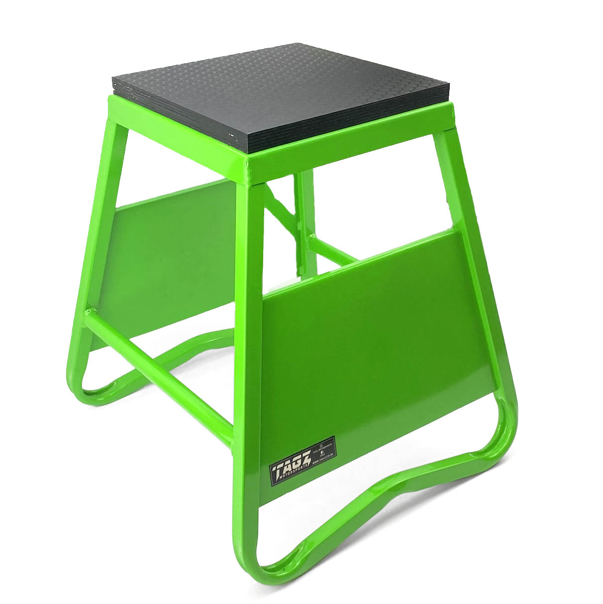 HEAVY DUTY STEEL BOX STAND MX, LARGE / 430mm HIGH MX STAND, THIS STAND DOESN'T COME WITH THE MOTO STICKER NOW