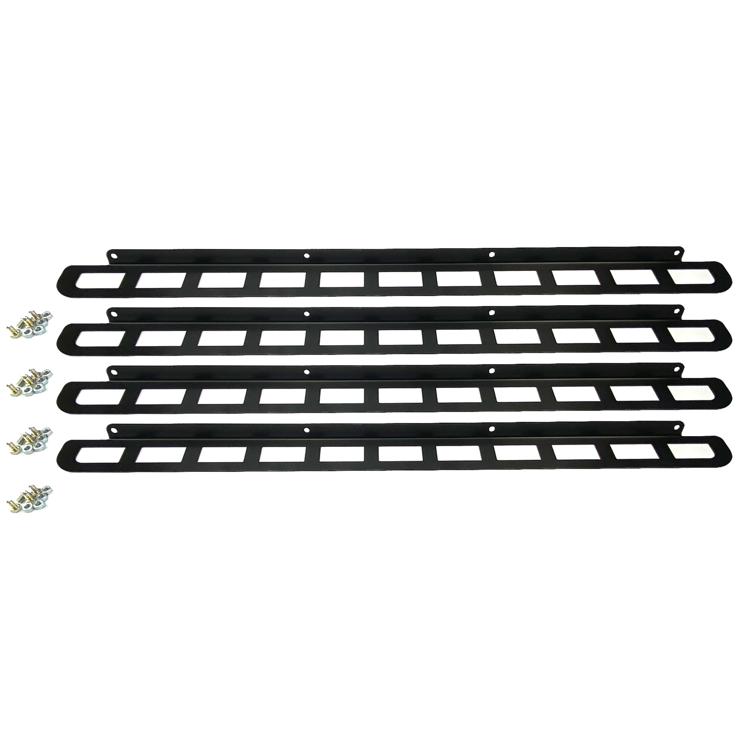 STEEL FOLDING RAMP BOLT ON SIDES BLACK PACK OF 4 thumbnail 2