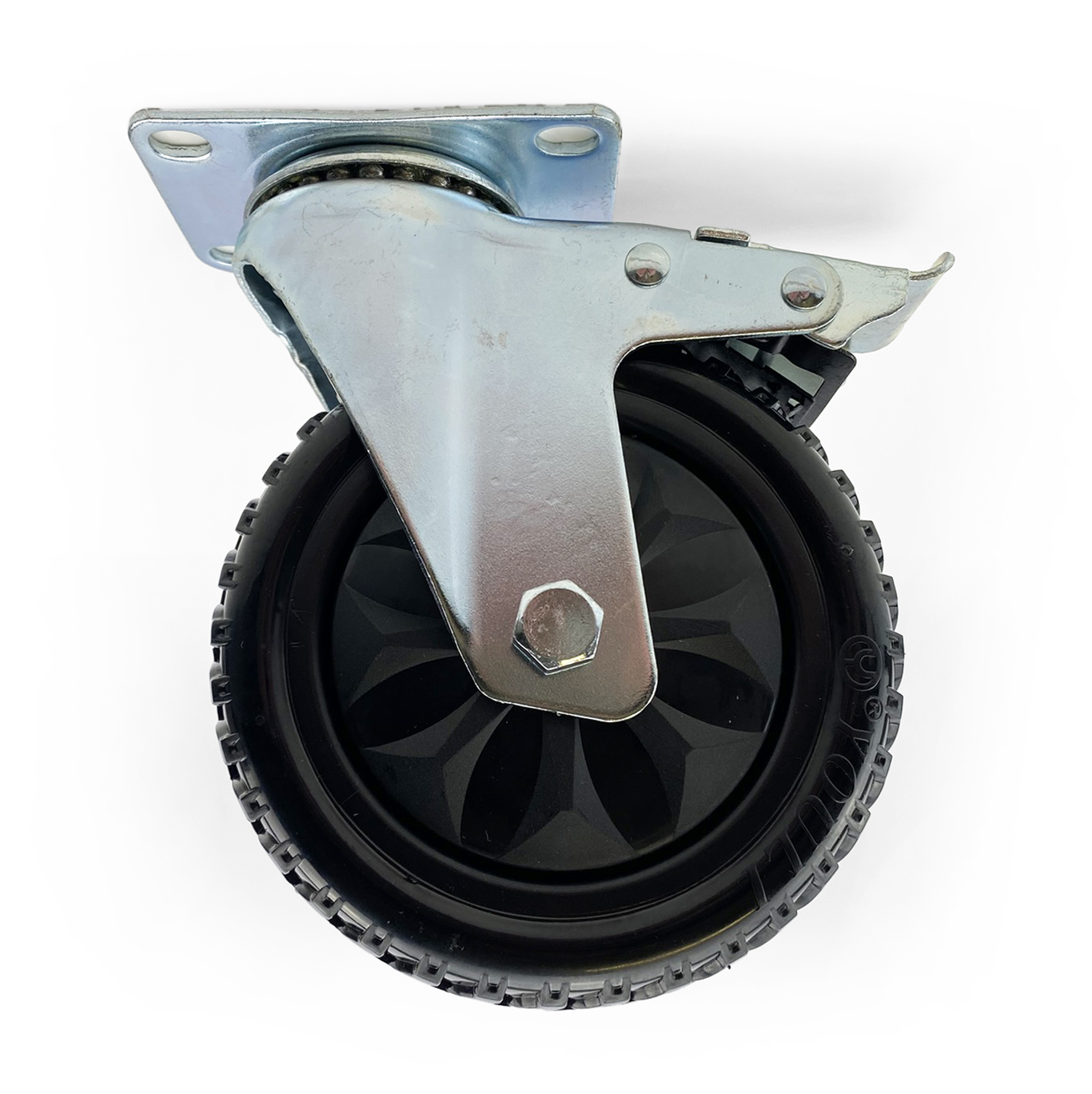 CASTOR WHEEL HEAVY DUTY 5 ROTATION WITH BRAKE - EACH image 1