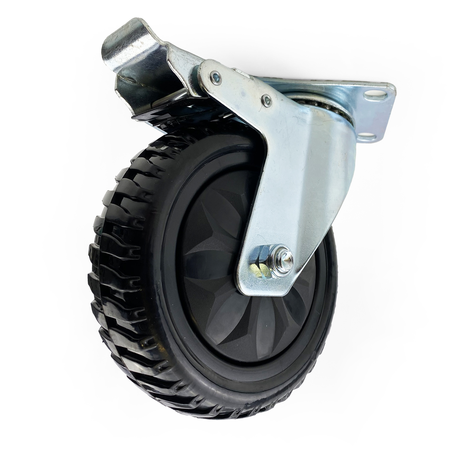 CASTOR WHEEL HEAVY DUTY 5 ROTATION WITH BRAKE - EACH thumbnail 3