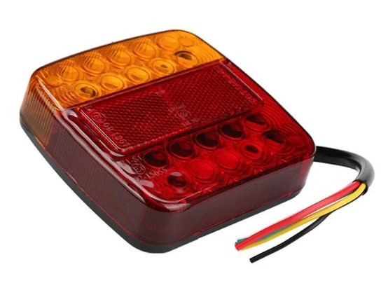 TRAILER TAILLIGHT BRAKE INDICATOR 20 LED 107x102x30mm 12V image 1