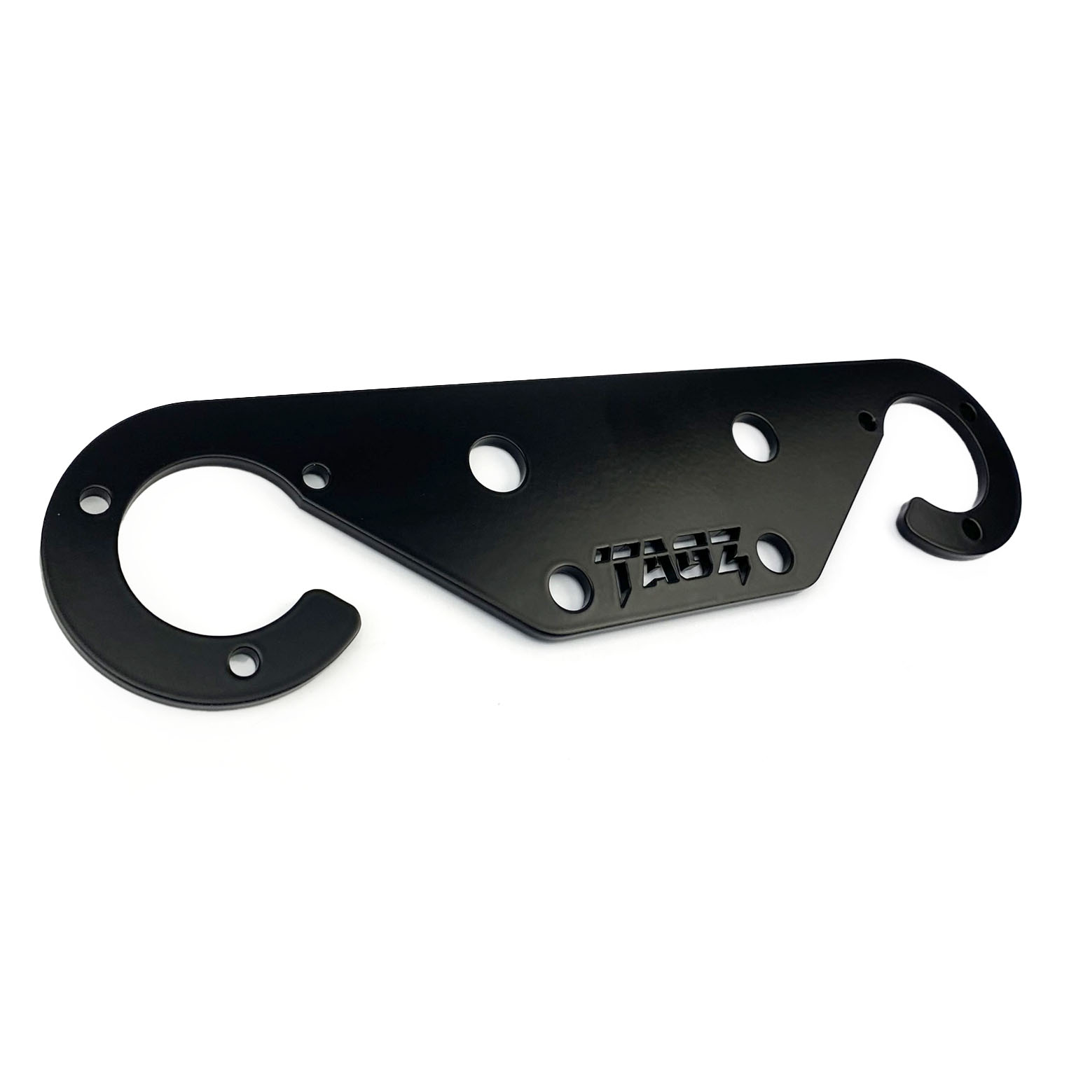 HEAVY DUTY TOW BAR BUMPER TWIN SOCKET PLATE BLACK thumbnail 2