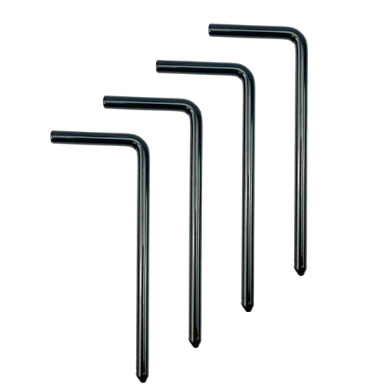 150mm LONG PEG SET/4 BK., (SUIT 33-540 WHEEL CHOCK) image 1