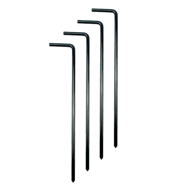 300mm LONG PEG SET/4 BK., (SUIT 33-540 WHEEL CHOCK) image 1