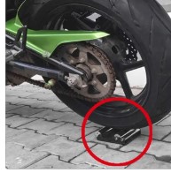 UNIVERSAL PORTABLE TYRE AND CHAIN CLEANING STAND DURABLE ROLLER RAMP STREET BIKE thumbnail 2
