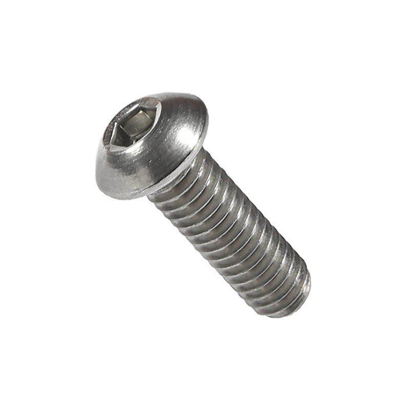 M6x12 BUTTON HEAD BOLT, STAINLESS STEEL / SS A2 image 1