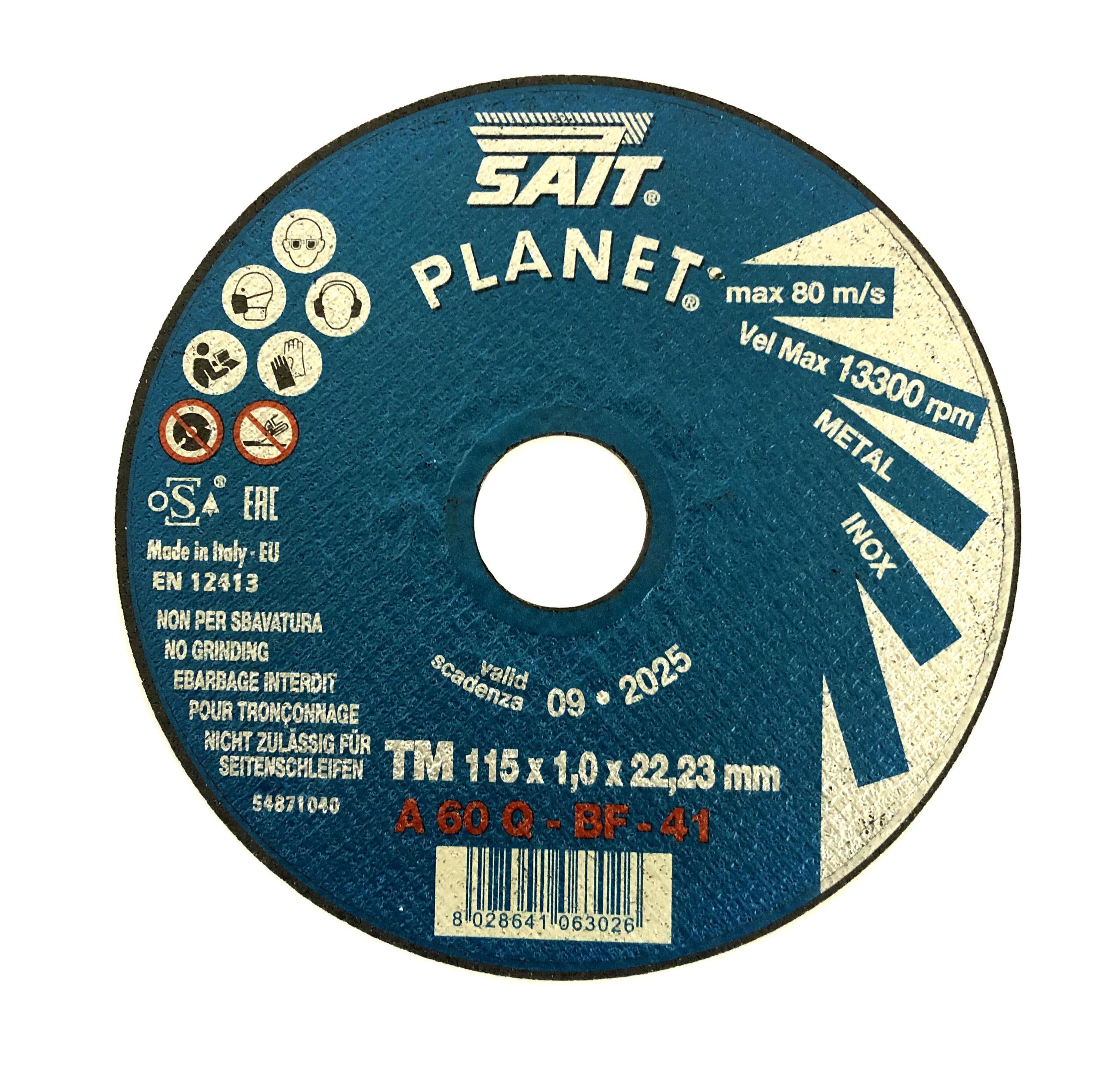 115x1x22.2 SAIT PLANET, EACH > GRINDER, GRINDING, DISCS, CUTTER, DISC image 1