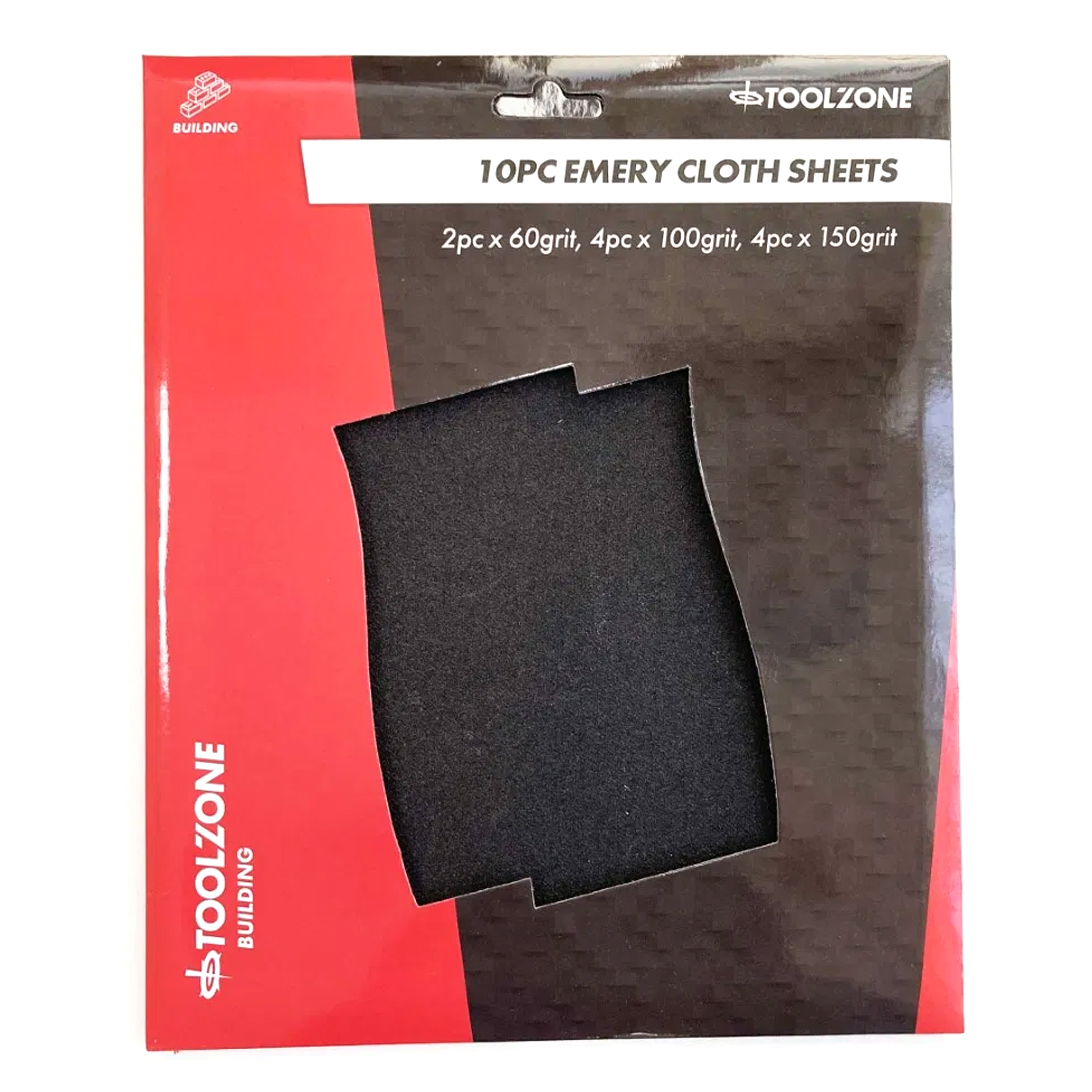 EMERY CLOTH SHEETS 10PC 230 x 280mm ASSORTED GRITS - TOOLZONE KDPDC127 thumbnail 2