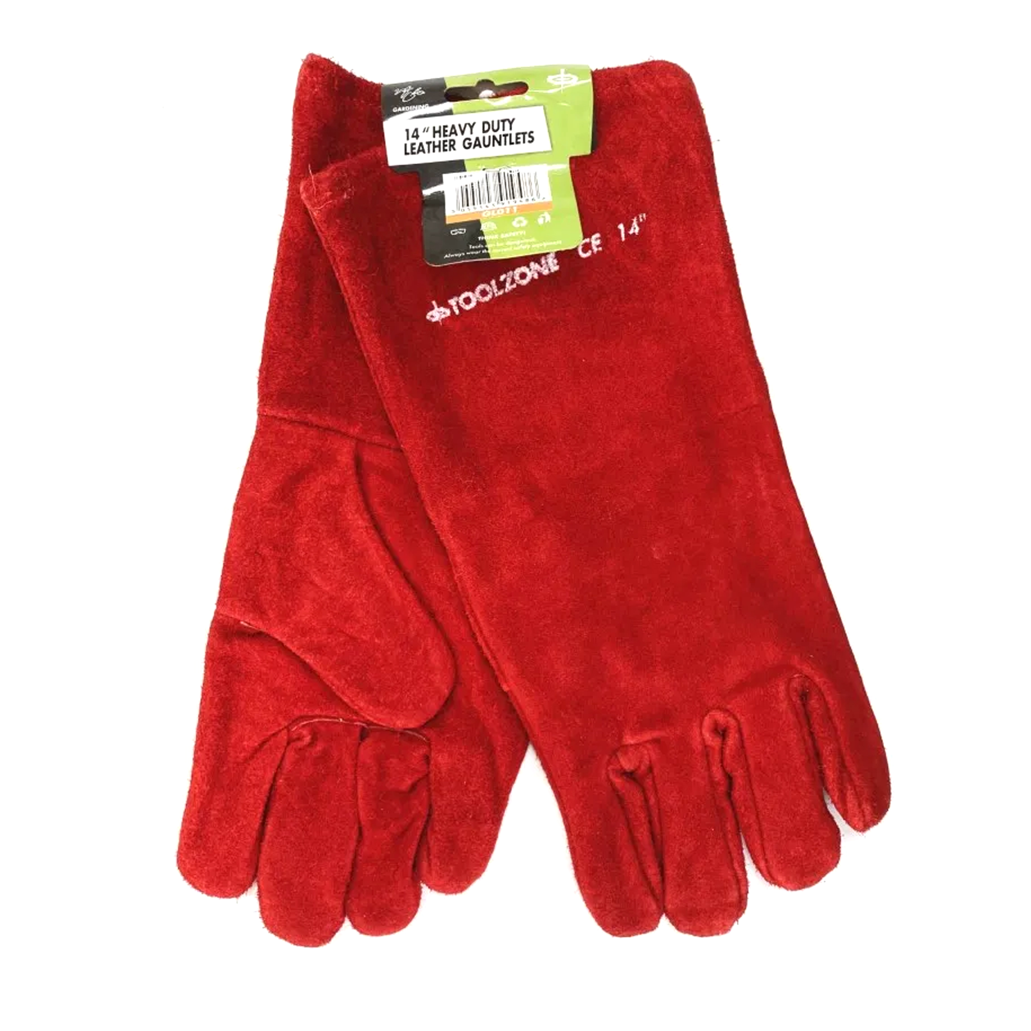 SUEDE GAUNTLETS LINED 14 LENGTH PACK OF 12 - TOOLZONE KDPGL011 thumbnail 2