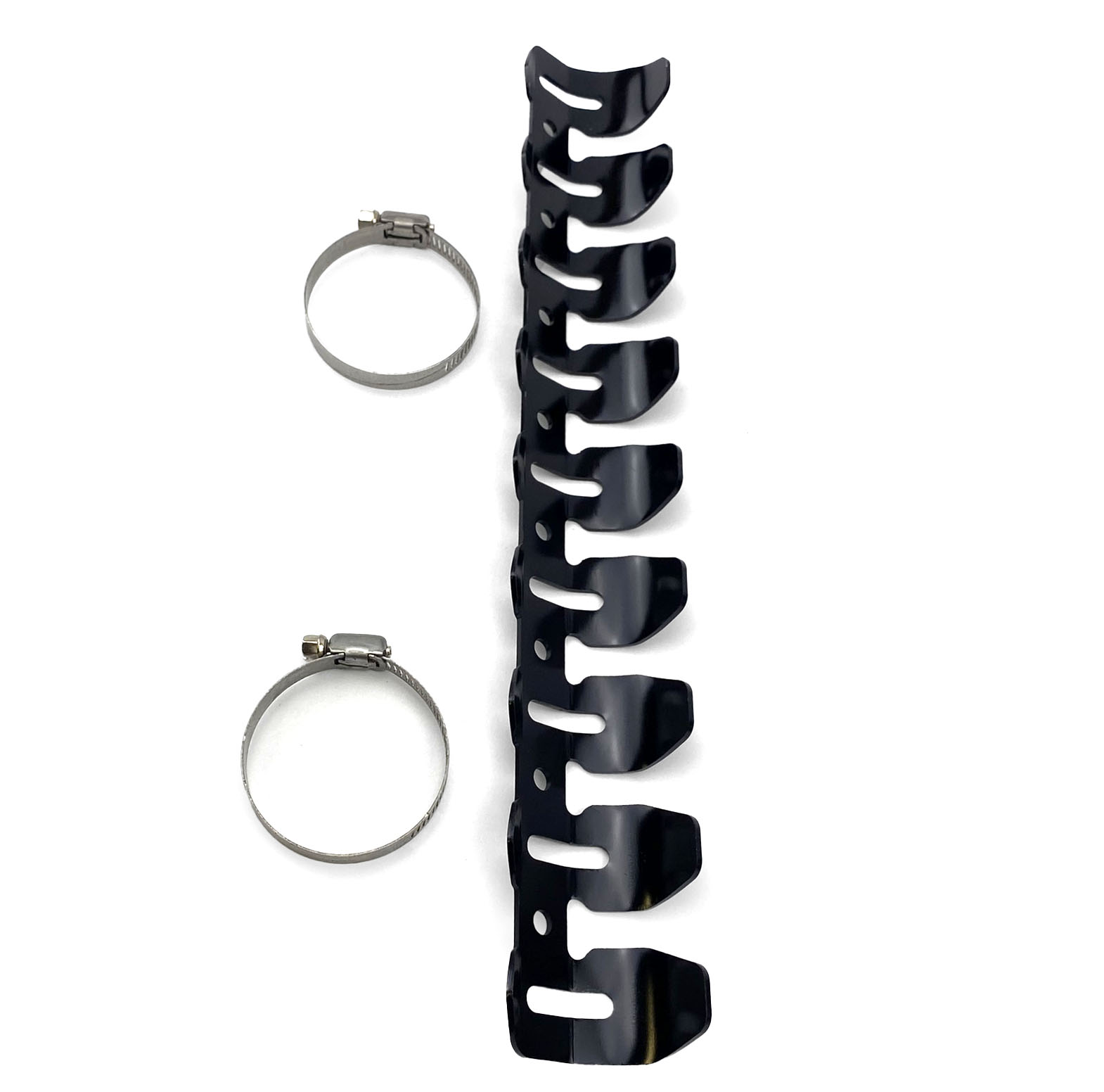 HEADER PIPE PROTECTOR 4stk., FINISH: ANODIZED BLACK, FIR BRAND 4 Stroke Exhaust Guard thumbnail 6