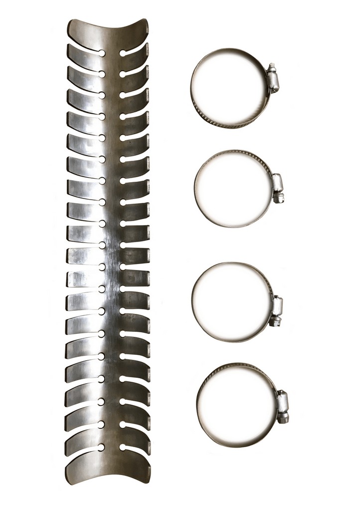 HEADER PIPE GUARD STAINLESS STEEL UNIVERSAL 4-STROKE, 869 RICOCHET thumbnail 3