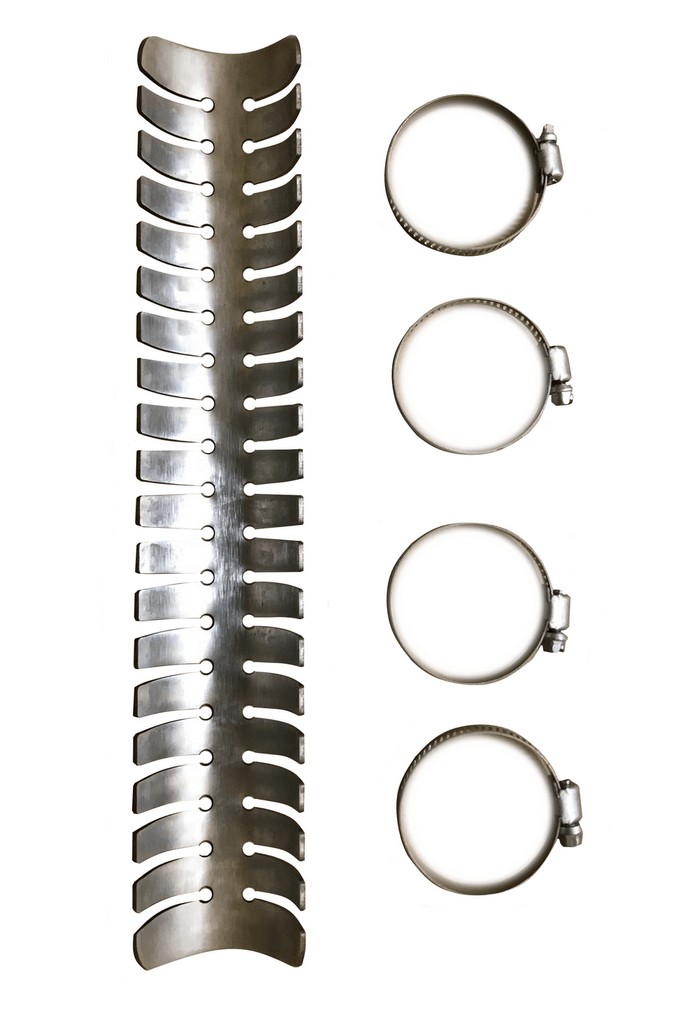 HEADER PIPE GUARD STAINLESS STEEL KTM 4-STROKE, 869K RICOCHET thumbnail 3