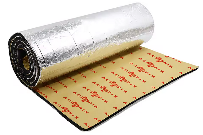 1M X 2M, 5MM HEAT SOUND INSULATION FOIL BACKED MATTING image 1