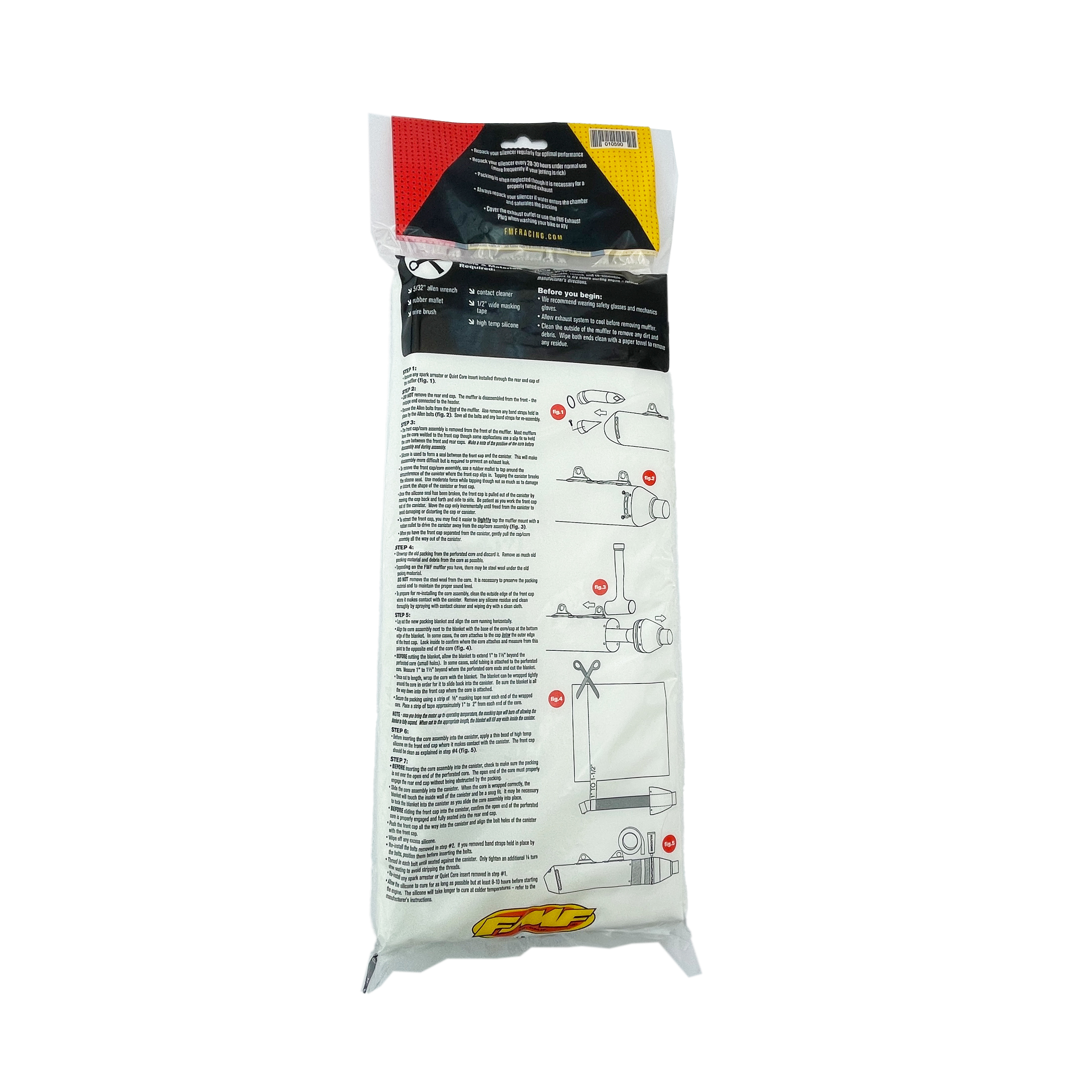 4-Stroke Exhaust Silencer Packing - FMF 010590 thumbnail 2