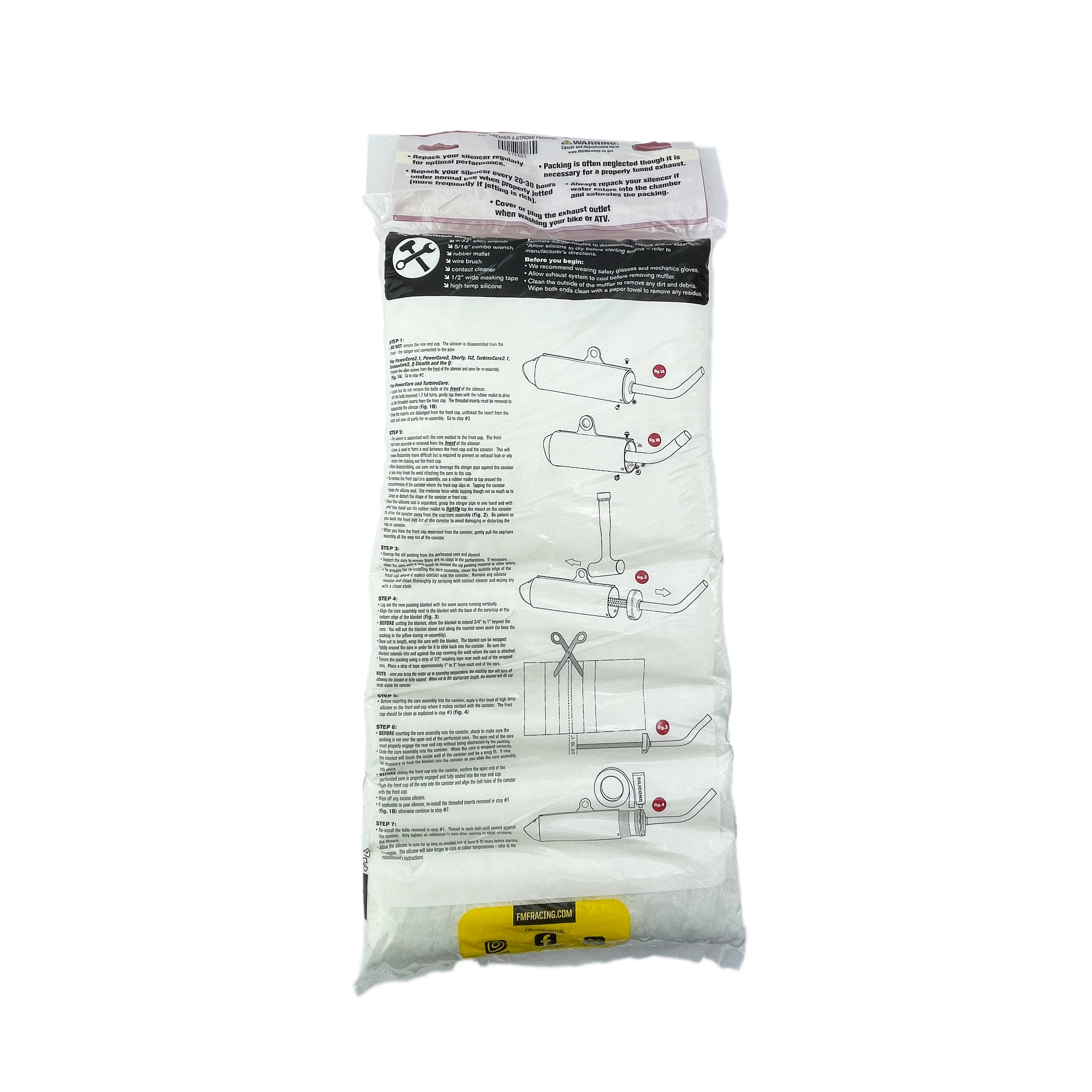 Premier 2-Stroke Exhaust Silencer Packing - FMF 015301 thumbnail 2