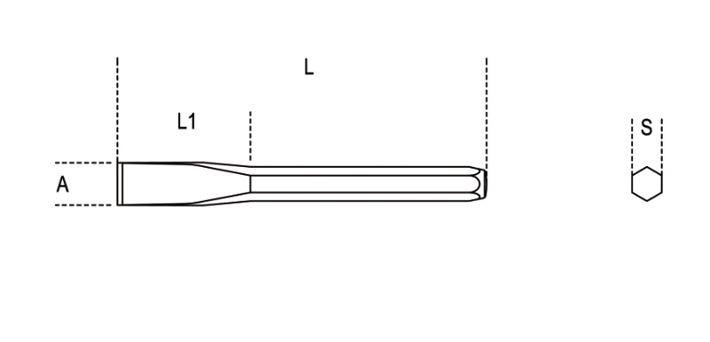Flat Chisel 150mm - Beta Tools 34 150 thumbnail 2