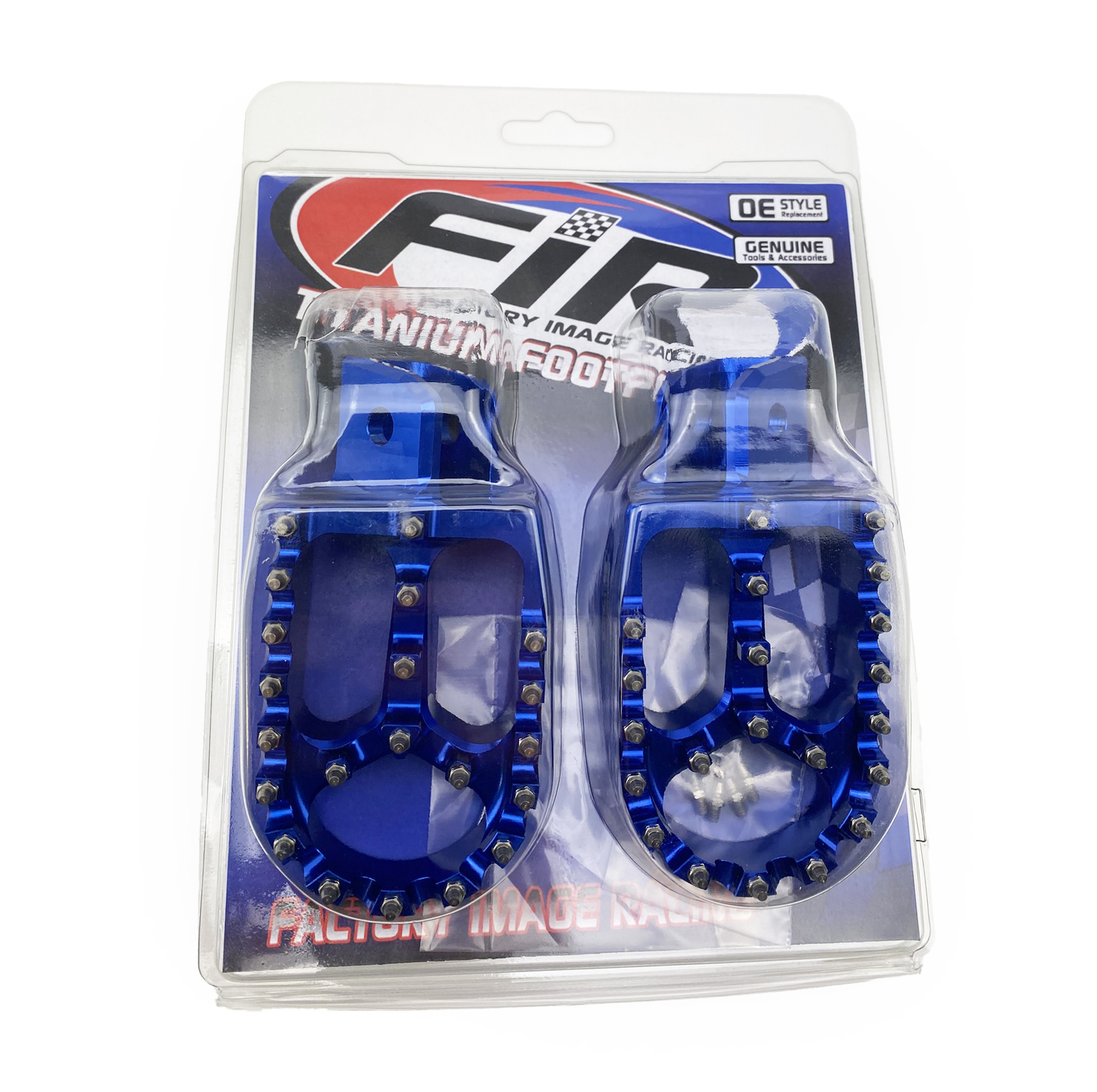 FOOT PEG ALLOY PW PEEWEE ALUMINIUM CNC, BLUE thumbnail 2