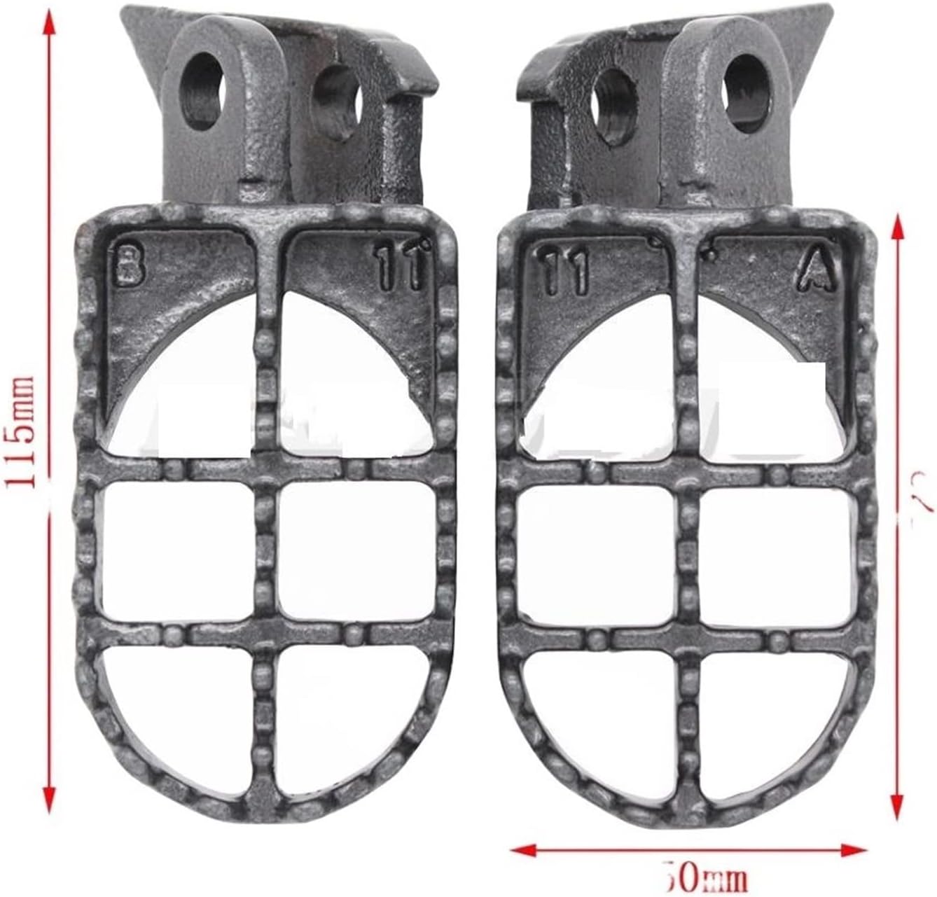 FOOT PEG PAIR 1997-2001 KAWASAKI KX 125 250 34028-5021 thumbnail 2