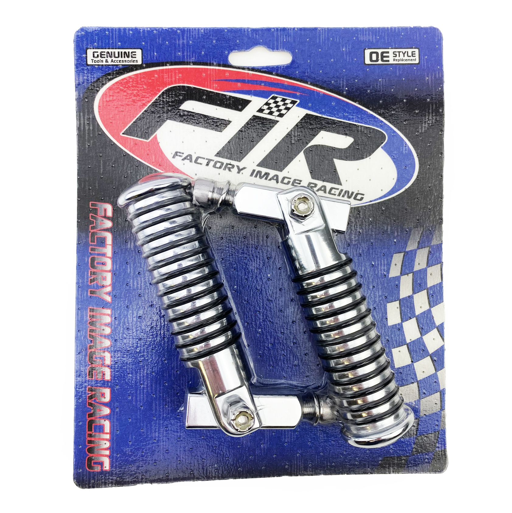 FOOT PEG SET UNIVERSAL CHROME thumbnail 2