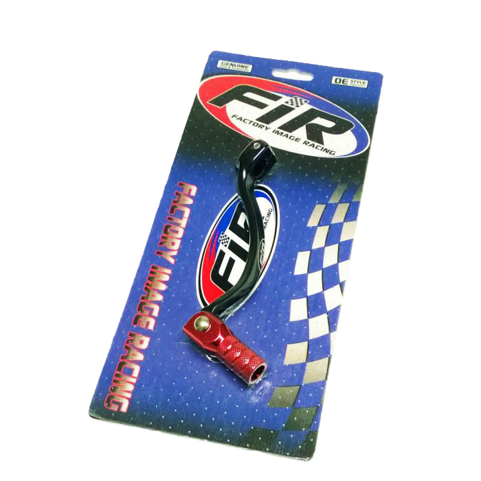 GEAR LEVER SHIFT CR125 CR500, ALUMINIUM FORGED 24700-KZ4-J10, FIR BRAND, BLACK & RED