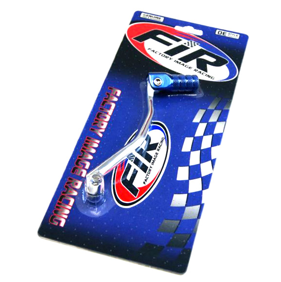 GEAR LEVER SILVER / BLUE TIP, ALUMINIUM YZ125 / YZ250