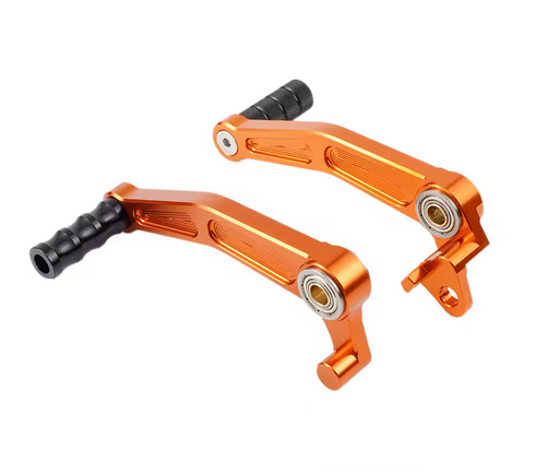 FOOT BRAKE LEVER GEAR SHIFT SET ORANGE 2011-2016 KTM 125 DUKE RC 200 390 125 thumbnail 2