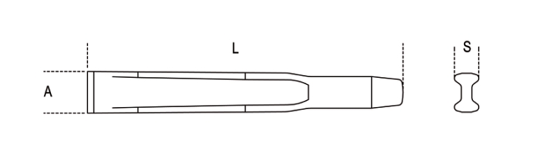 Ribbed Flat Chisel 200mm - Beta Tools 35 200 thumbnail 4