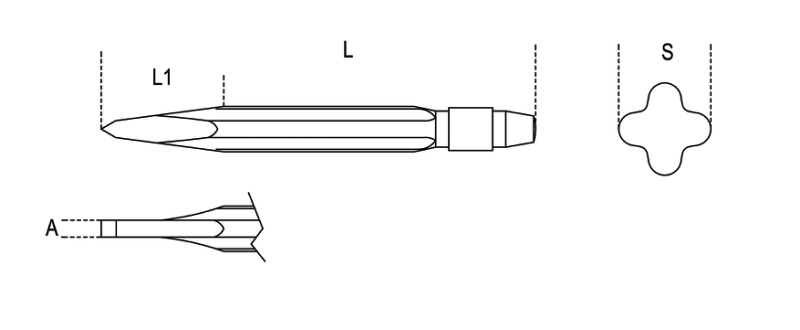 Ribbed Cape Chisel 200mm - Beta Tools 37 200 thumbnail 4