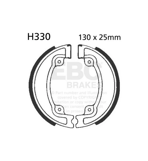 BRAKE SHOES EBC H330 S330 thumbnail 2