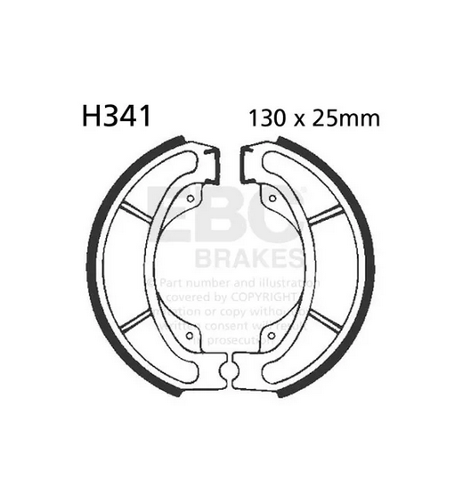 BRAKE SHOES 1985-1986 HONDA CH250 EBC H341 VB151 thumbnail 2