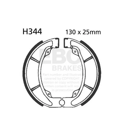 BRAKE SHOES EBC S344 H344 thumbnail 2