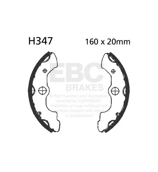 BRAKE SHOES HONDA EBC S347 H347 thumbnail 2