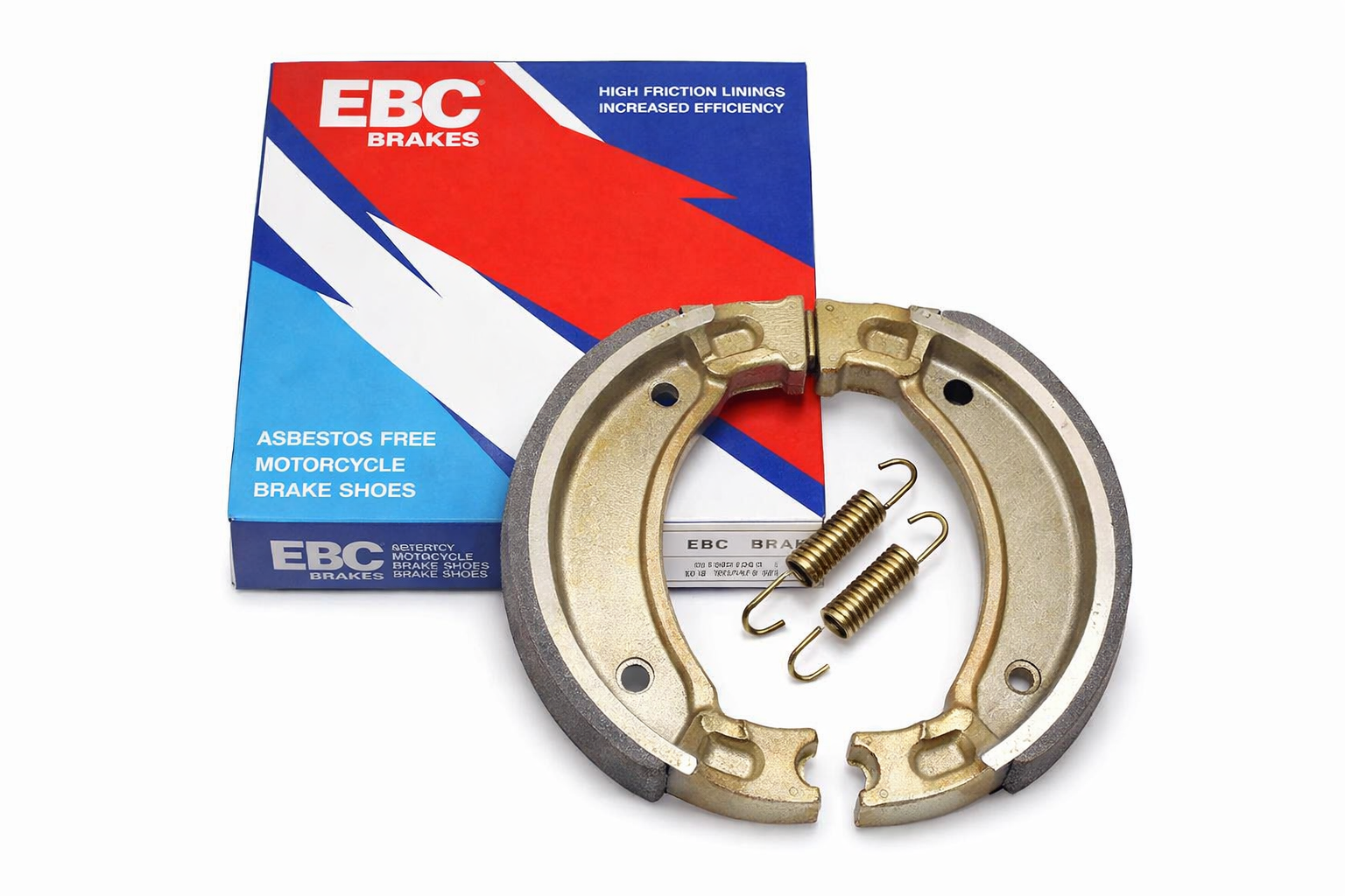 BRAKE SHOES GROOVED YAMAHA EBC G503 Y503G image 1