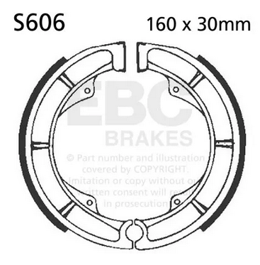BRAKE SHOES SUZUKI EBC S606 thumbnail 2