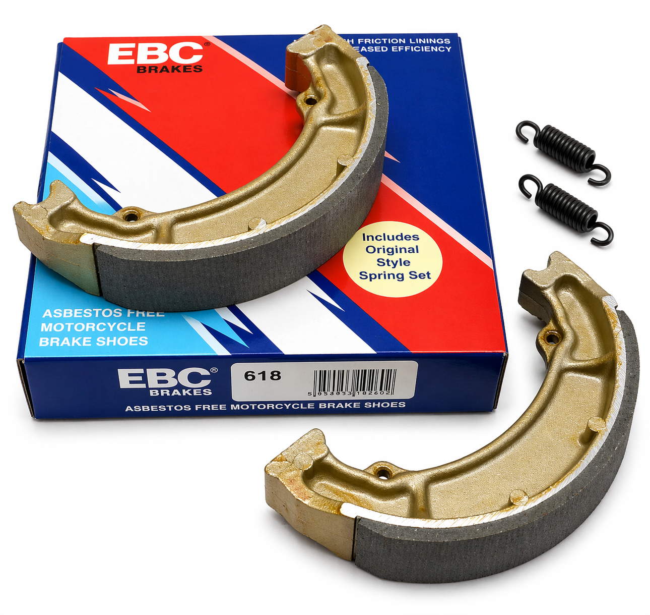 BRAKE SHOES KAWASAKI SUZUKI EBC S618 image 1