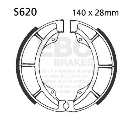BRAKE SHOES SET SUZUKI EBC S620 thumbnail 2