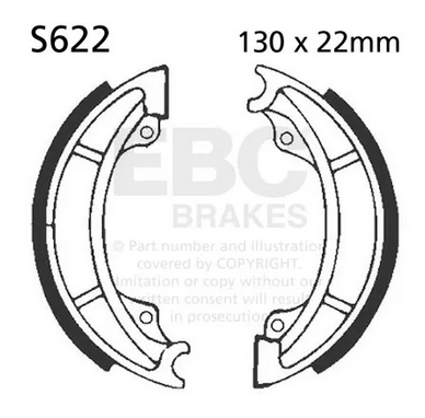 BRAKE SHOES SUZUKI EBC S622 thumbnail 2