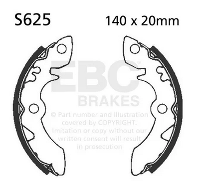 BRAKE SHOES SUZUKI S625 thumbnail 2