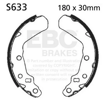 BRAKE SHOES SUZUKI LT-F EBC S633 thumbnail 2
