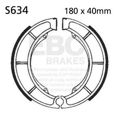 BRAKE SHOES SUZUKI LT-F EBC S634 thumbnail 2