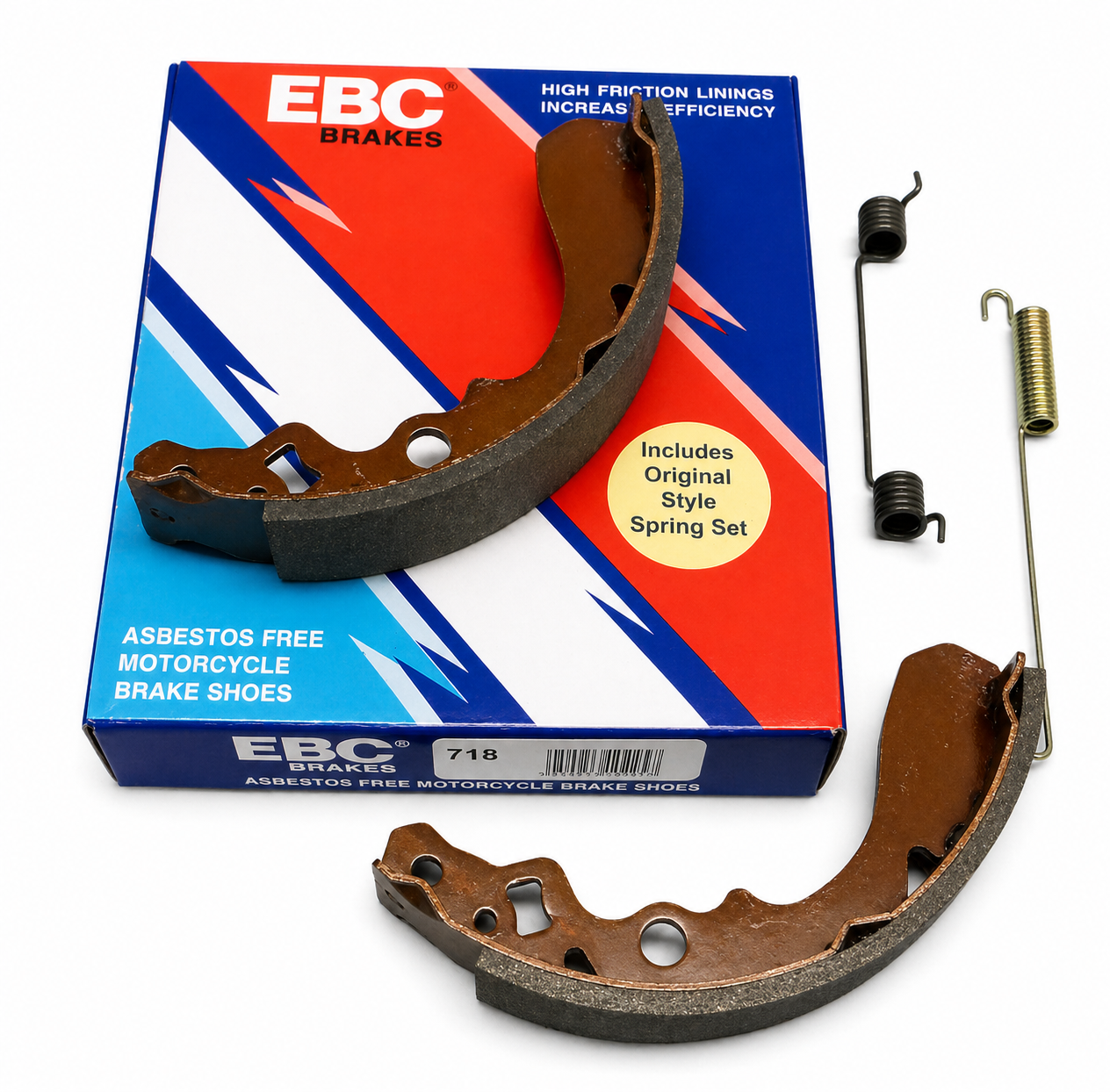 BRAKE SHOES KAWASAKI KAF 300 400 EBC K718 image 1