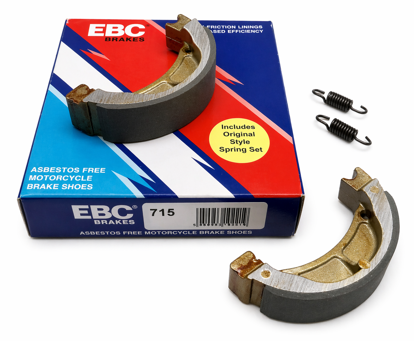 BRAKE SHOES KAWASAKI SUZUKI 60 110 EBC K715 image 1