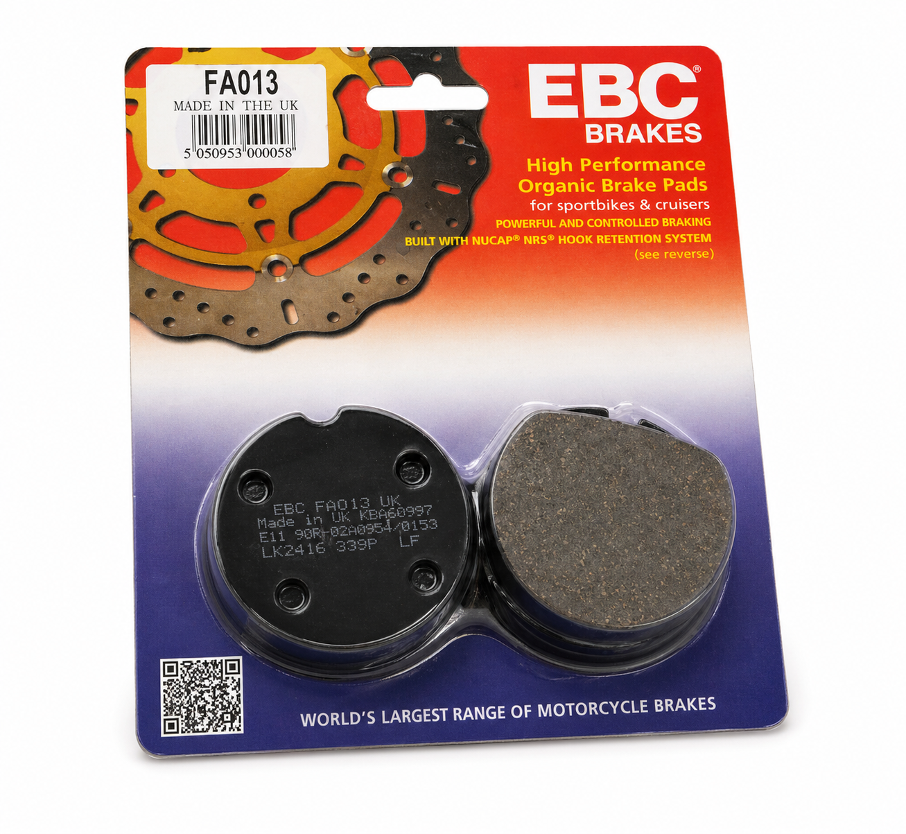 BRAKE PADS HONDA VD102 FA013 image 1