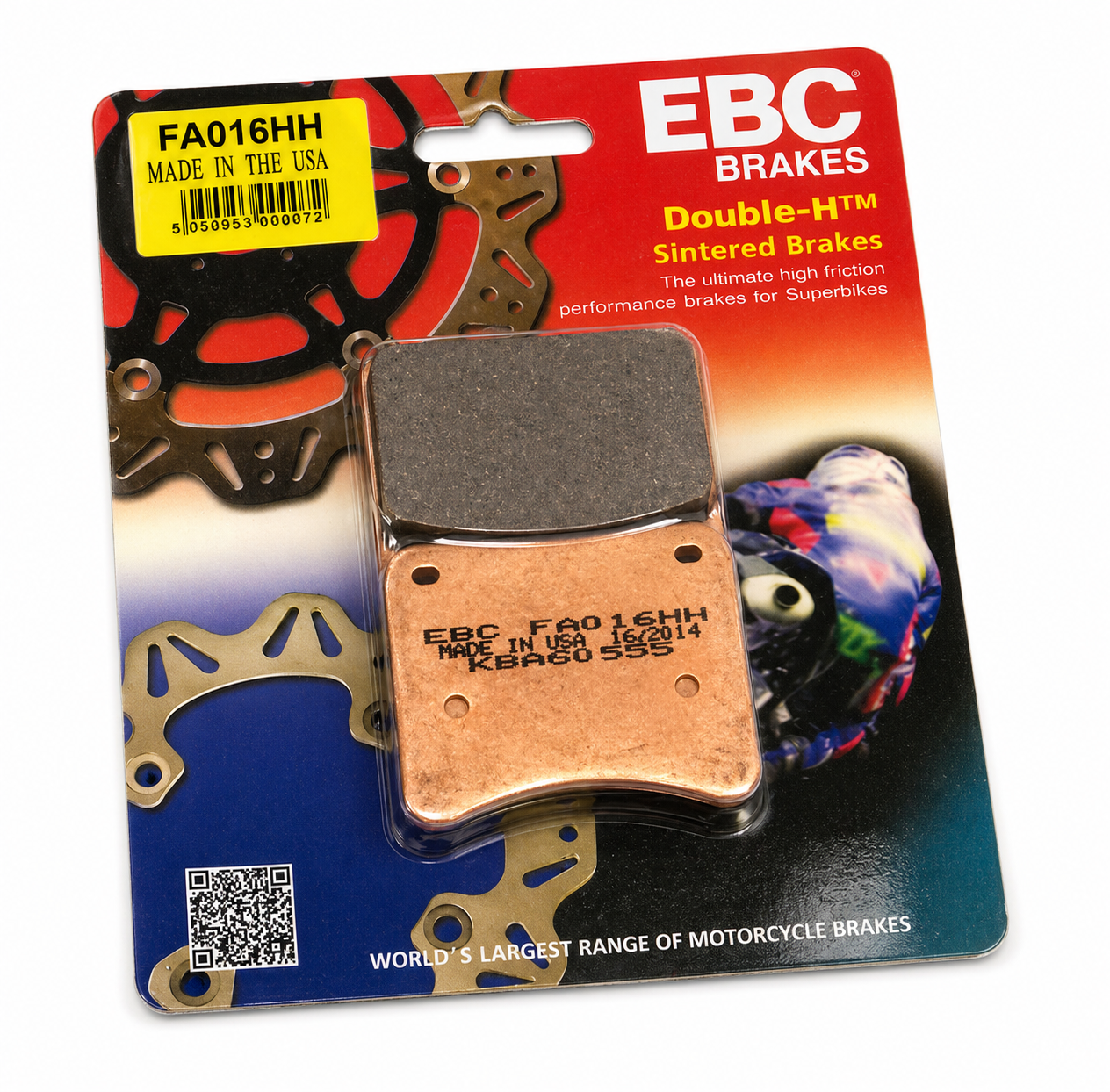 BRAKE PADS TRIUMPH EBC FA016HH image 1