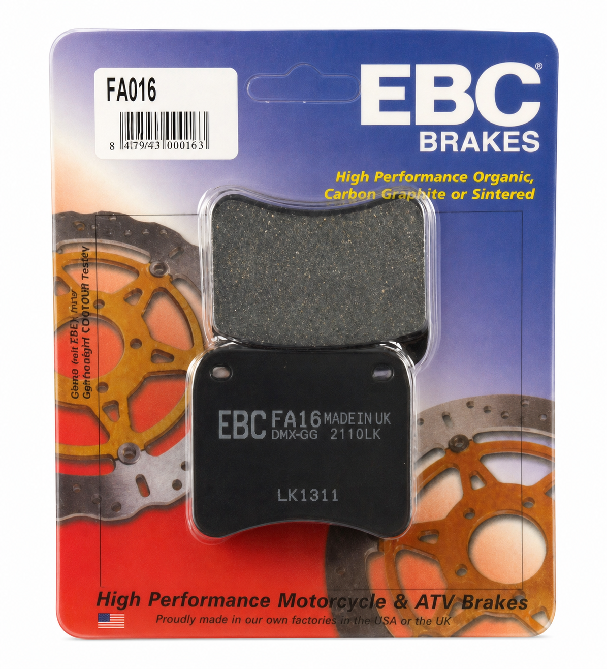 BRAKE PADS EBC FA016 image 1