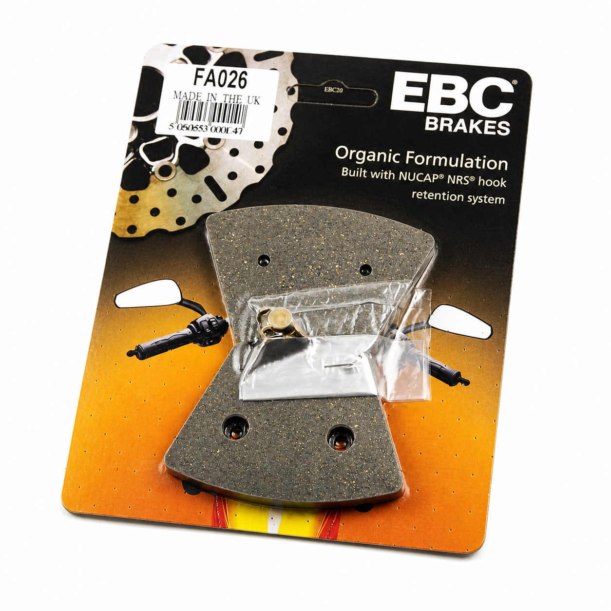 BRAKE PADS SEMI-METAL HARLEY DAVIDSON EBC FA026 image 1