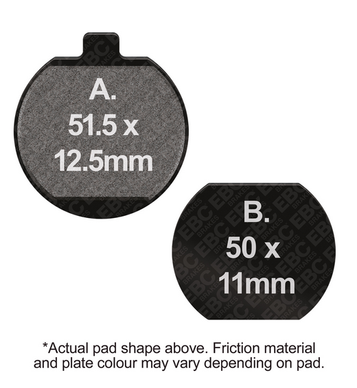 BRAKE PADS KAWASAKI EBC FA033 thumbnail 2